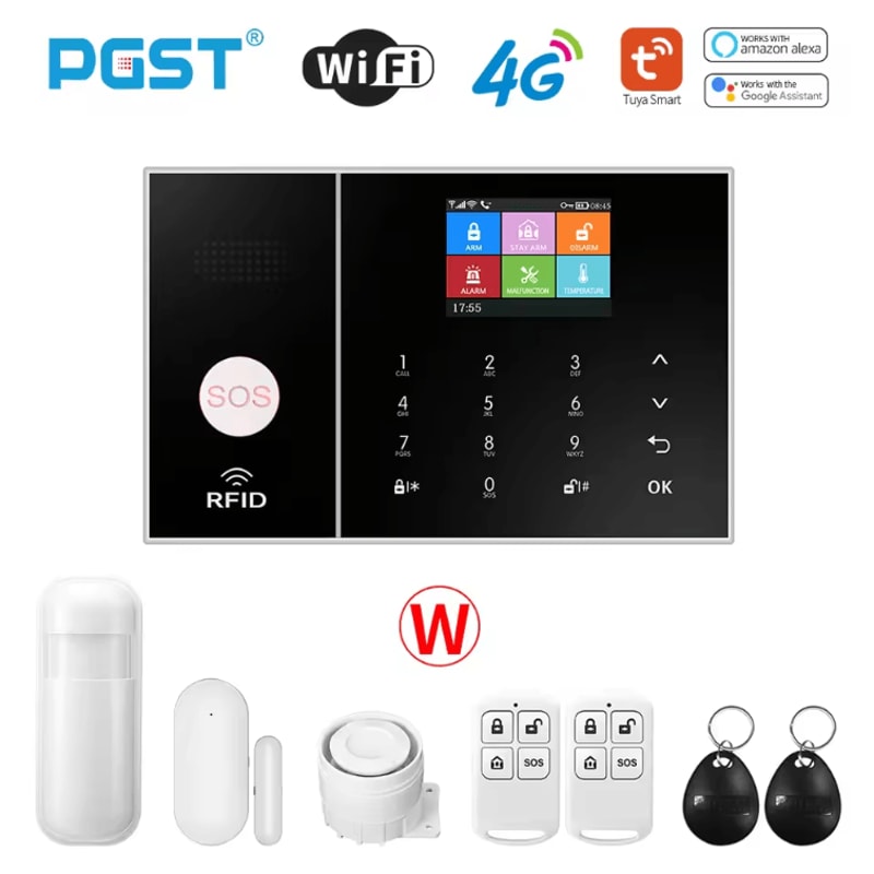 PGST Smart WiFi GSM Home Security Alarm System Tuya App Alexa Compatible 6