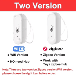 tuya smart wifi/zigbee outdoor temperature & humidity sensor – ip65 waterproof smart climate monitor for alexa & google