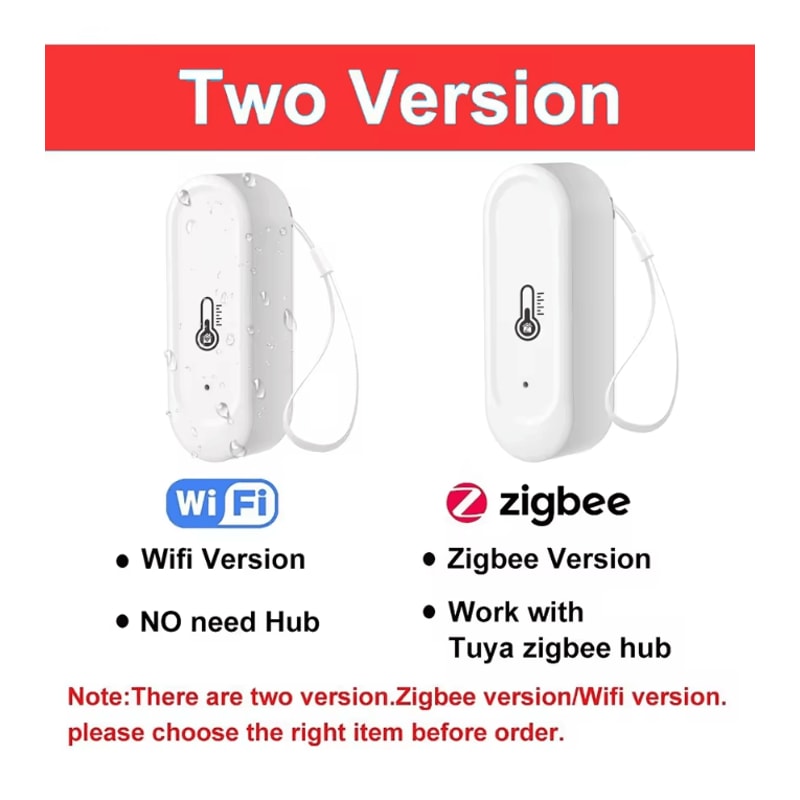 Tuya Smart WiFiZigbee Outdoor Temperature Humidity Sensor IP65 Waterproof Smart Climate Monitor F 0