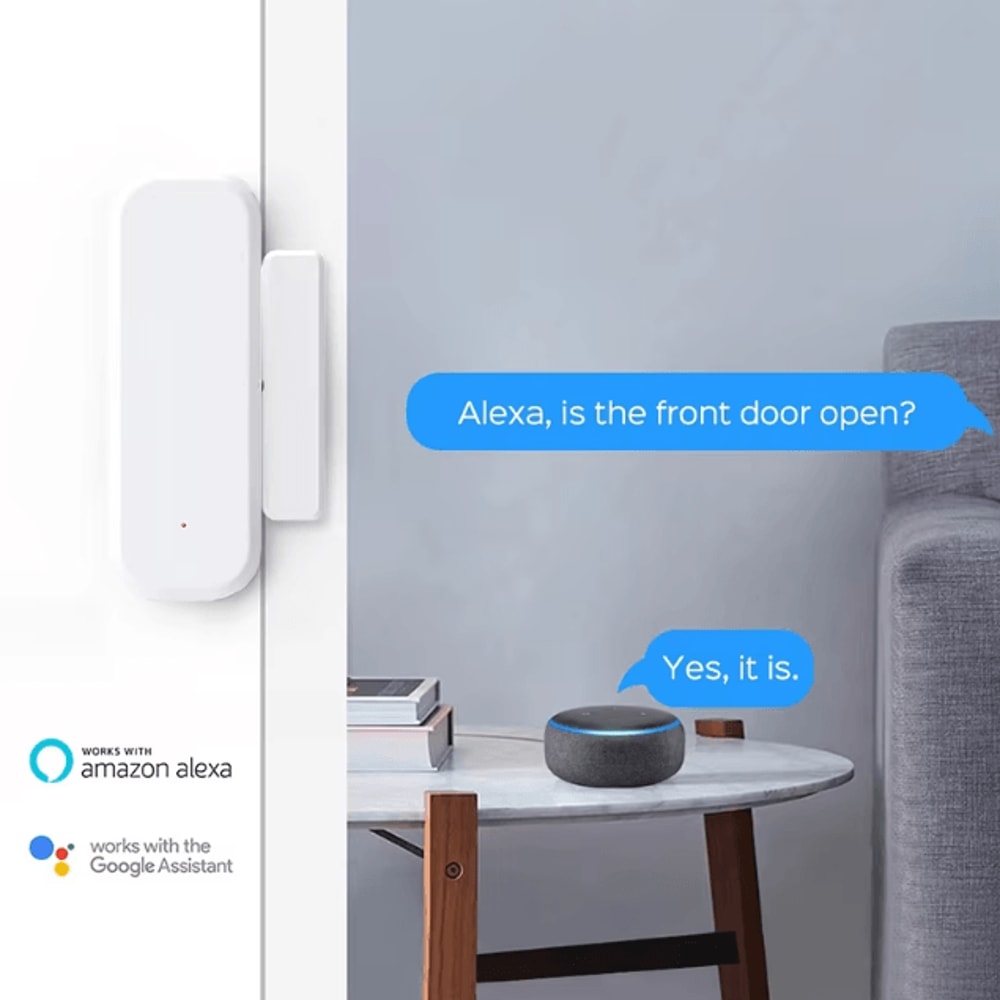 Tuya Smart WiFi Door Window Sensor Wireless Door OpenClose Detector For Alexa Google Home 2
