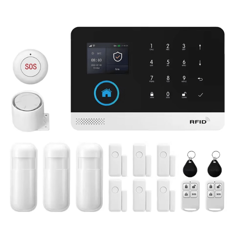 PGST WiFi GSM Tuya Smart Home Alarm System Wireless Security Kit With Door Motion Sensors 5