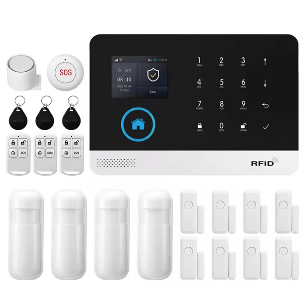 PGST WiFi GSM Tuya Smart Home Alarm System Wireless Security Kit With Door Motion Sensors 6