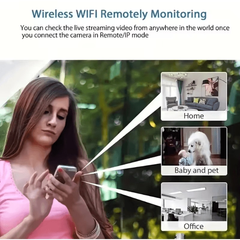 Mini Wireless Smart Security Camera Night Vision Motion Detection CCTV With Remote App Monitoring 1