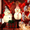 Solar Snowman Garden Lights Christmas Outdoor Lawn Stake Decoration 1