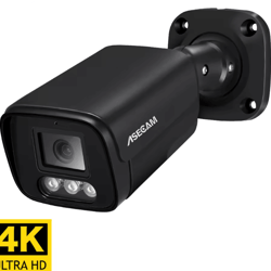 asecam 4k 8mp poe security camera – outdoor metal ip cctv with ai human detection