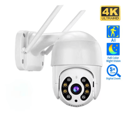 8mp 4k wireless ptz security camera – ai auto-tracking wifi outdoor cctv with color night vision