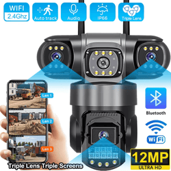 v380 pro 12mp 6k triple-lens wifi security camera – outdoor ptz ai tracking cctv with night vision