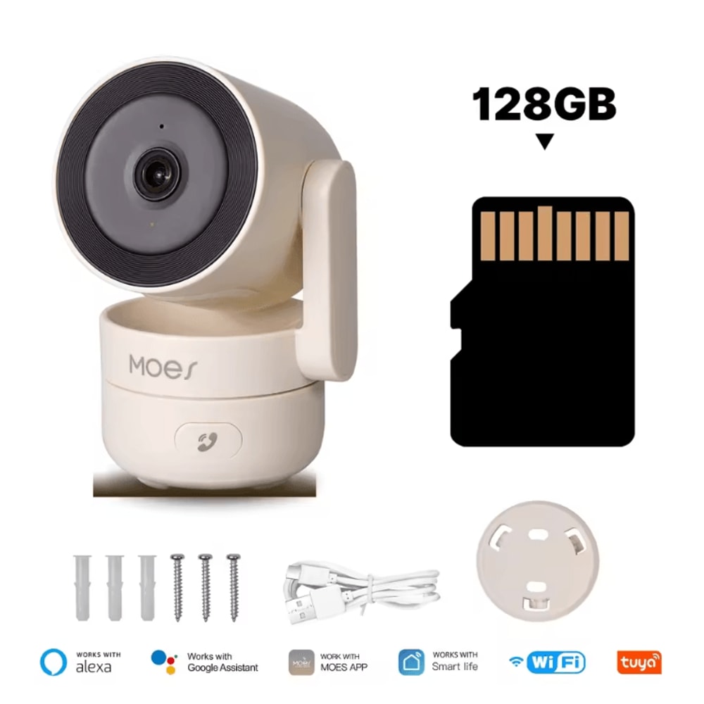 MOES Tuya WiFi 4MP Smart PTZ Indoor Security Camera Pan Tilt Motion Sound Detection Monitor 5