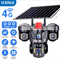 KERUI 6MP Solar 4G TripleLens PTZ Security Camera Outdoor WiFi CCTV With AI Human Detection 2