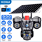 KERUI 6MP Solar 4G TripleLens PTZ Security Camera Outdoor WiFi CCTV With AI Human Detection 3