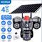 KERUI 6MP Solar 4G TripleLens PTZ Security Camera Outdoor WiFi CCTV With AI Human Detection 8
