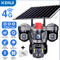 KERUI 6MP Solar 4G TripleLens PTZ Security Camera Outdoor WiFi CCTV With AI Human Detection 8