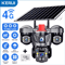 KERUI 6MP Solar 4G TripleLens PTZ Security Camera Outdoor WiFi CCTV With AI Human Detection 9