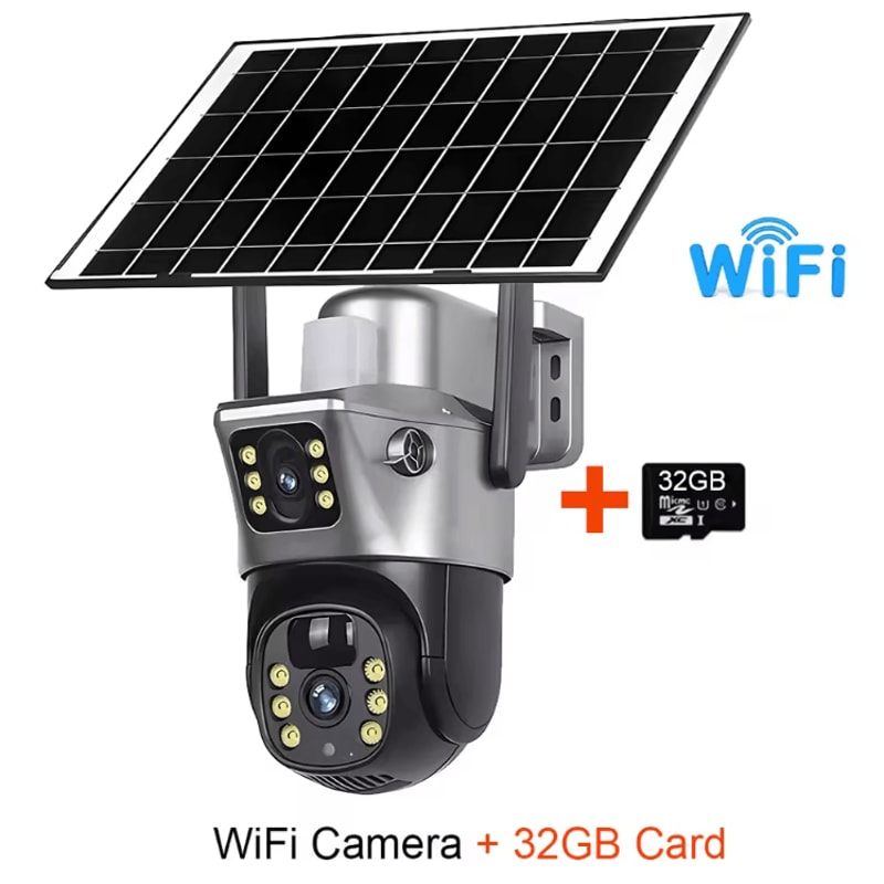 V380 Pro 8MP 4K Solar DualLens PTZ Security Camera Wireless 4GWiFi Outdoor CCTV With PIR Detection 3