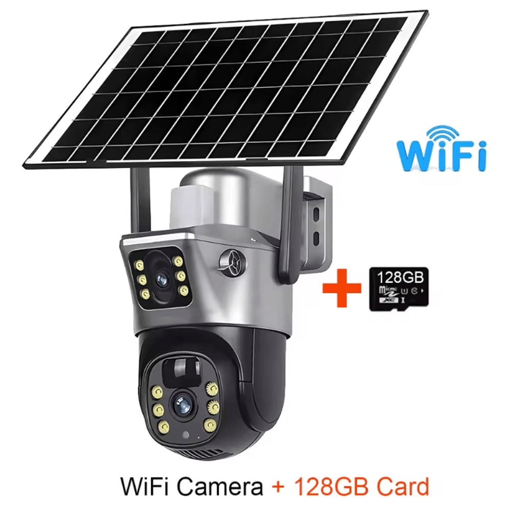 V380 Pro 8MP 4K Solar DualLens PTZ Security Camera Wireless 4GWiFi Outdoor CCTV With PIR Detection 5