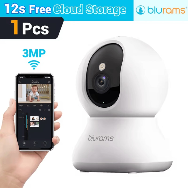 2K HD Baby Monitor Security Camera WiFi Smart Camera With Motion Detection TwoWay Audio 2