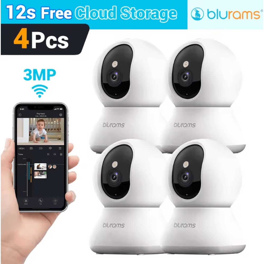 2K HD Baby Monitor Security Camera WiFi Smart Camera With Motion Detection TwoWay Audio 5