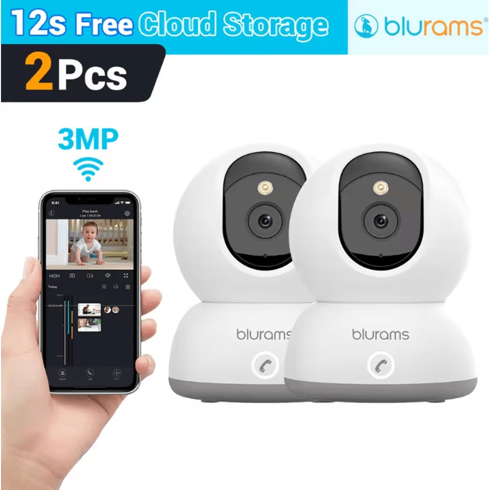 2K HD Baby Monitor Security Camera WiFi Smart Camera With Motion Detection TwoWay Audio 8