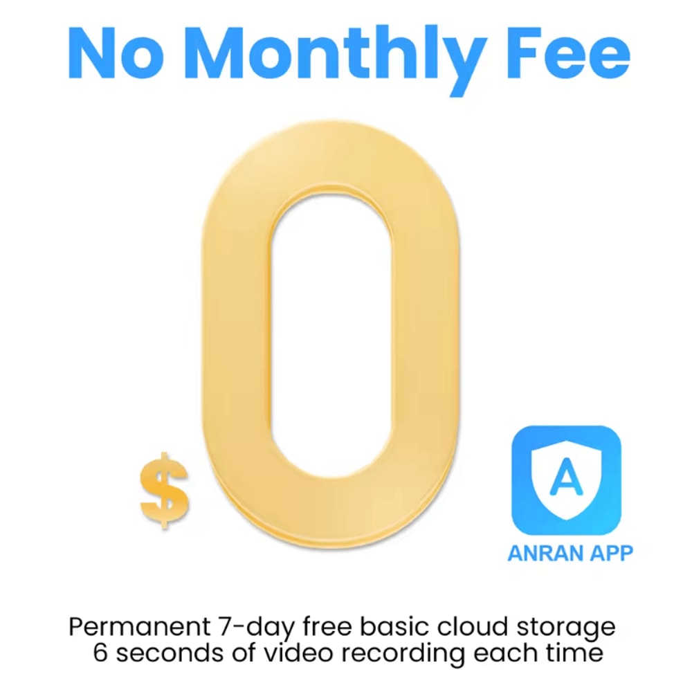 ANRAN 2K Solar Security Camera With Floodlight Color Night Vision Motion Detection 2