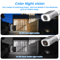ANRAN 2K Solar Security Camera With Floodlight Color Night Vision Motion Detection 4