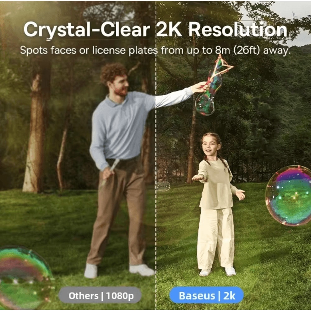 Baseus S1 Lite Solar Security Camera 2K Wireless Outdoor Camera With AI Motion Detection Color Ni 1