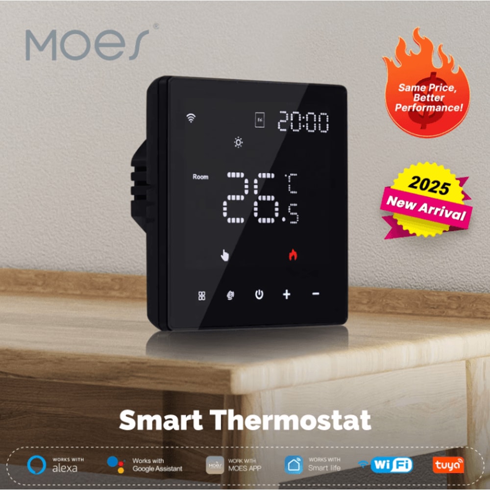 MOES Tuya WiFi Smart Thermostat Programmable Boiler Electric Heating Temperature Controller With 0