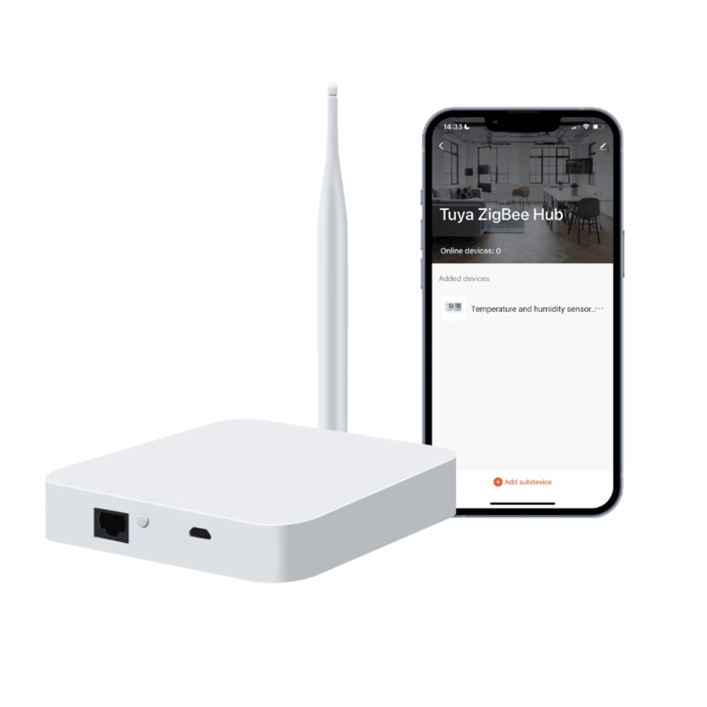 GIRIER Tuya ZigBee Gateway Hub With External Antenna Smart Home Automation Bridge For Alexa Googl 0