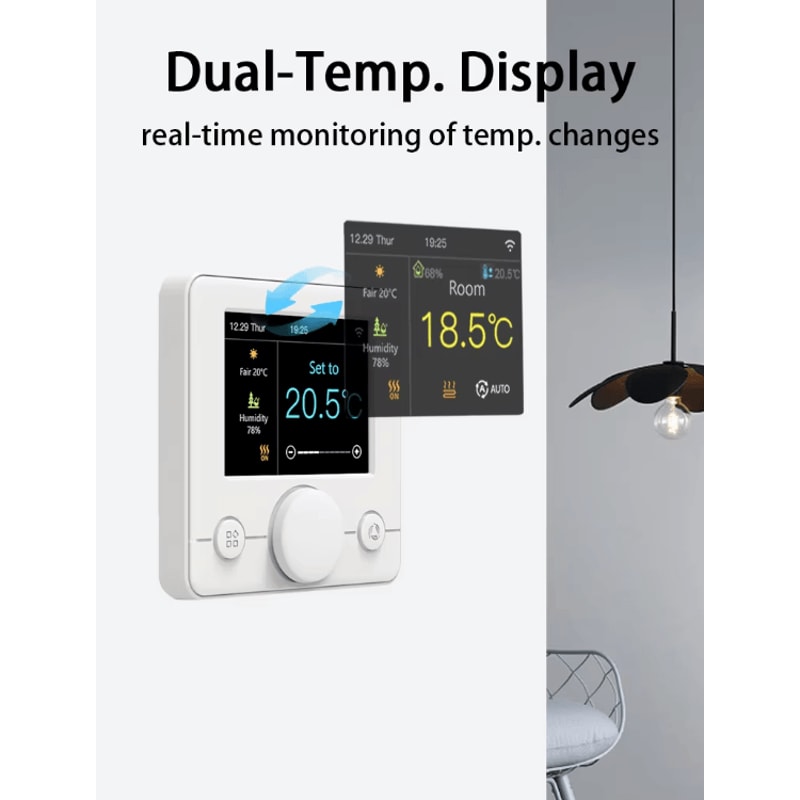 Tuya WiFi Smart Thermostat For Water Electric Floor Heating Wireless Temperature Humidity Contro 1