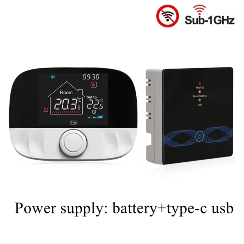 Tuya RF Wireless WiFi Thermostat Smart Temperature Controller For Gas Boiler Water Heating With A 2