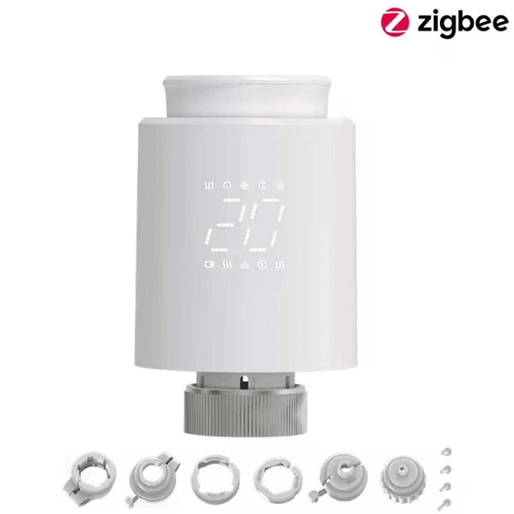EZAIOT Tuya ZigBee Smart TRV Thermostat Wireless Radiator Valve Temperature Controller With Alexa 3