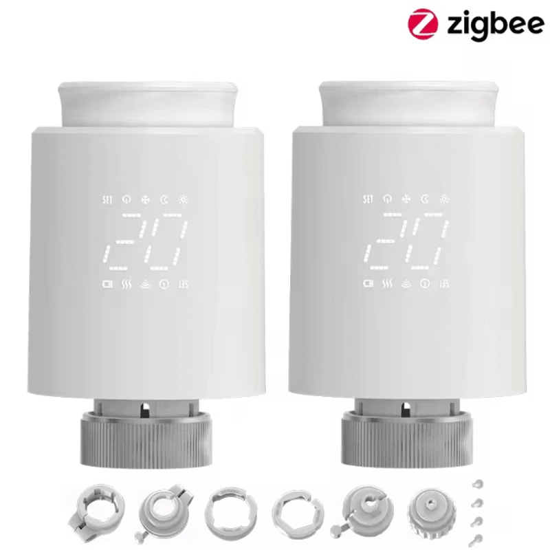 EZAIOT Tuya ZigBee Smart TRV Thermostat Wireless Radiator Valve Temperature Controller With Alexa 4