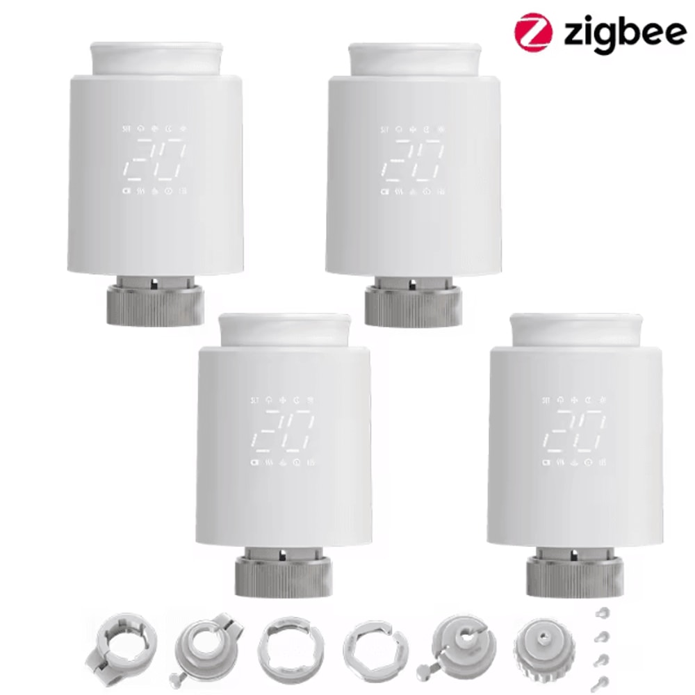 EZAIOT Tuya ZigBee Smart TRV Thermostat Wireless Radiator Valve Temperature Controller With Alexa 6