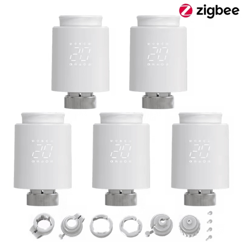 EZAIOT Tuya ZigBee Smart TRV Thermostat Wireless Radiator Valve Temperature Controller With Alexa 8