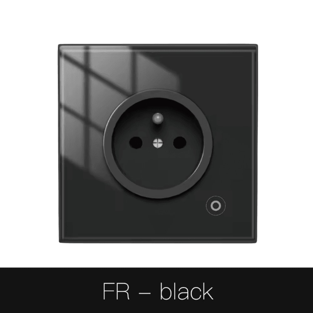 MOES ZigBee Smart Wall Socket With Power Monitoring Glass Panel Outlet With Timer AlexaGoogle Hom 11