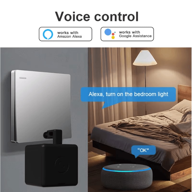 Tuya ZigBee Smart Fingerbot Switch Bot Wireless Button Pusher Robot For Garage Curtains Appliance 1