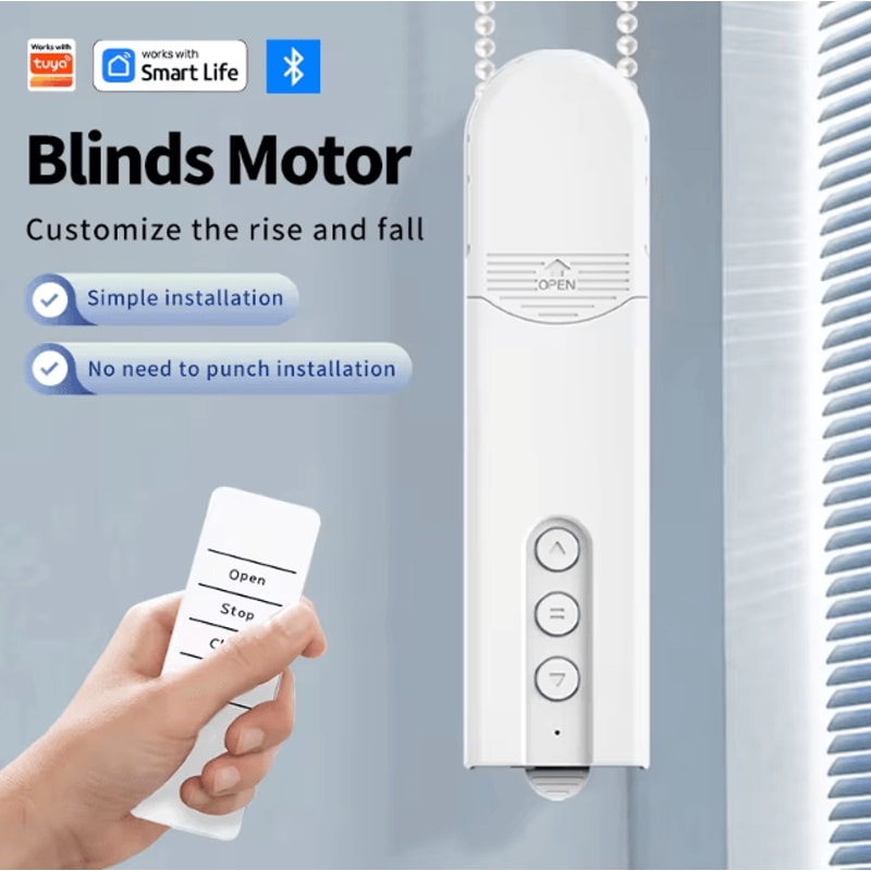 Smart Electric Curtain Motor With Bluetooth Remote Automatic Curtain Opener For Smart Homes 0