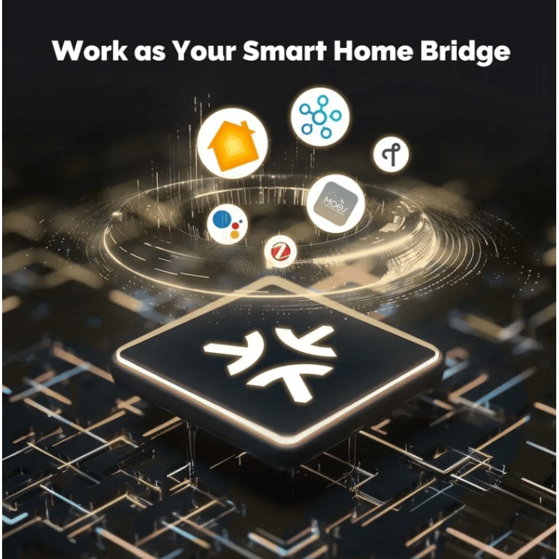 MOES Tuya ZigBee Matter Thread Gateway Smart Home Bridge Hub With Siri Alexa Google Home Control 2
