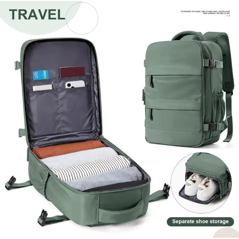 40x30x20 Ryanair Cabin Backpack Travel Laptop Backpack For UnderSeat CarryOn 2