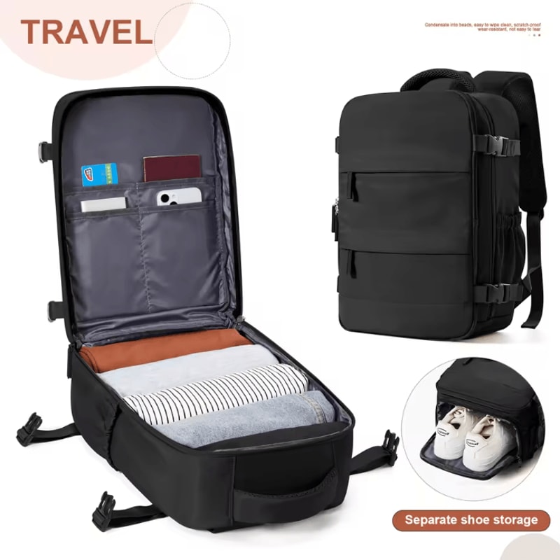 40x30x20 Ryanair Cabin Backpack Travel Laptop Backpack For UnderSeat CarryOn 3