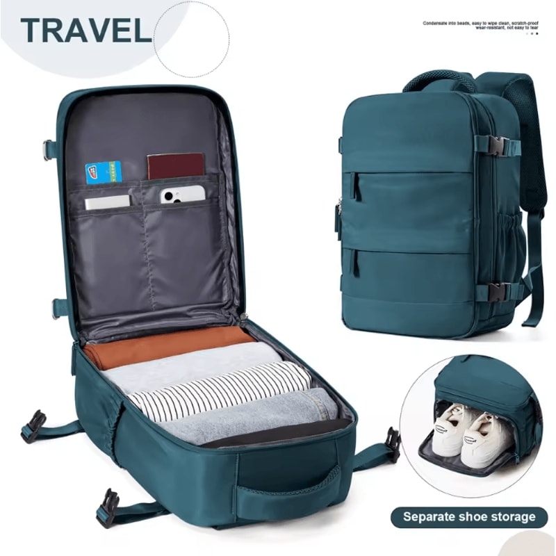 40x30x20 Ryanair Cabin Backpack Travel Laptop Backpack For UnderSeat CarryOn 4