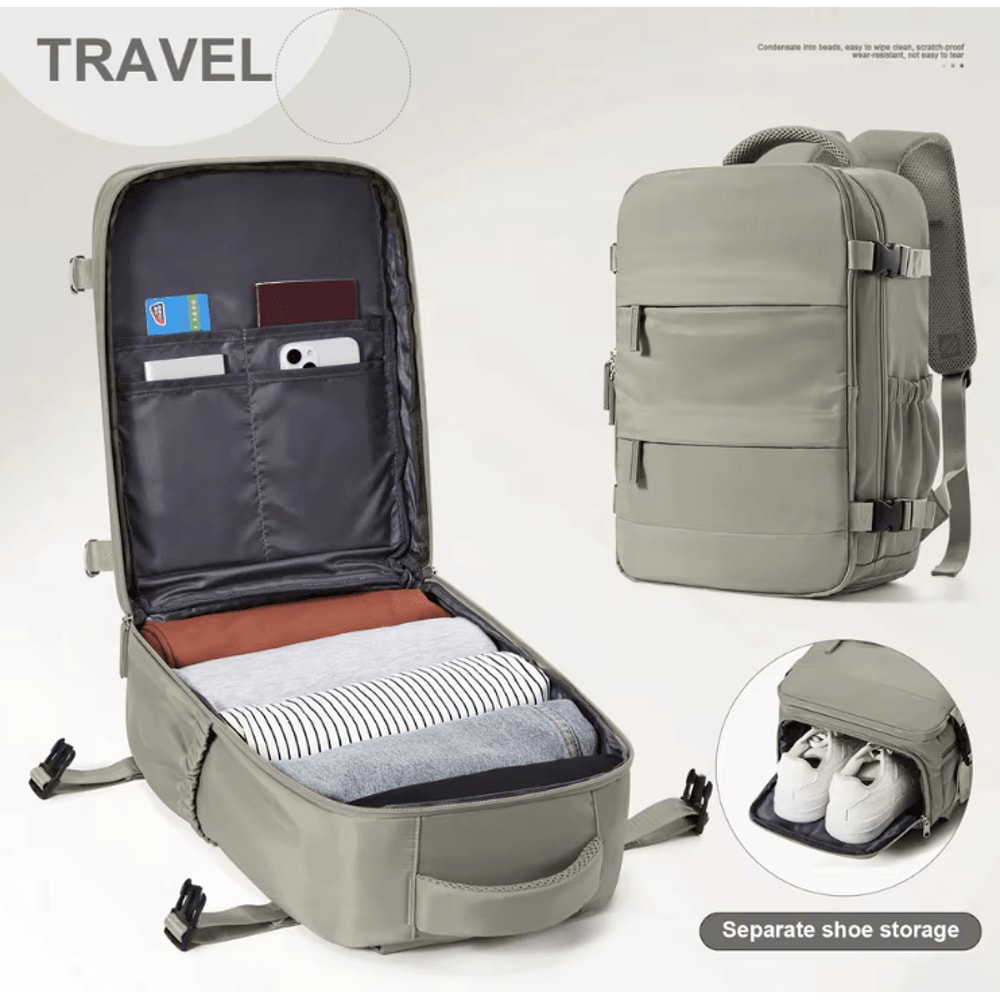 40x30x20 Ryanair Cabin Backpack Travel Laptop Backpack For UnderSeat CarryOn 5