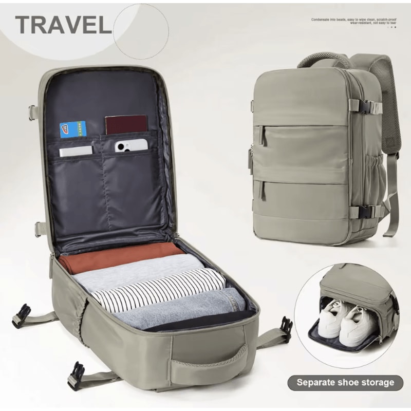 40x30x20 Ryanair Cabin Backpack Travel Laptop Backpack For UnderSeat CarryOn 5