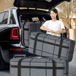 large capacity foldable travel duffel bag – waterproof camping & moving storage bag