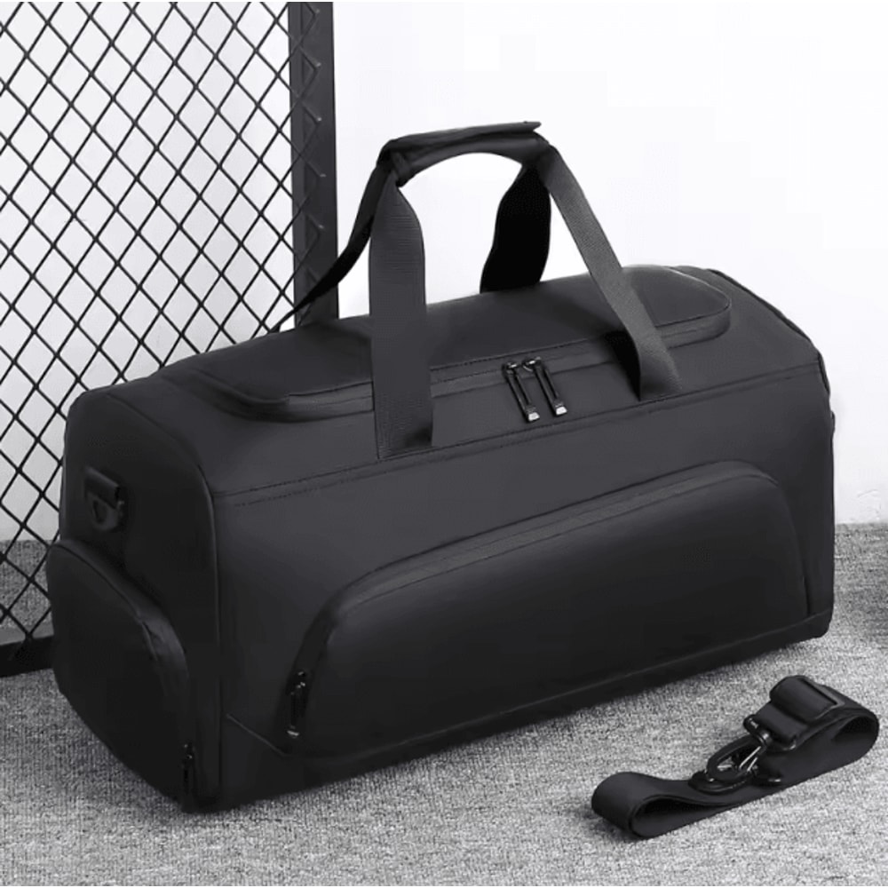 Large Capacity Gym Duffel Bag With Shoe Compartment MultiCompartment Sports Travel Bag 0
