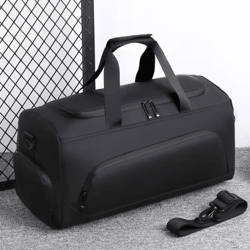 large capacity gym duffel bag with shoe compartment – multi-compartment sports & travel bag