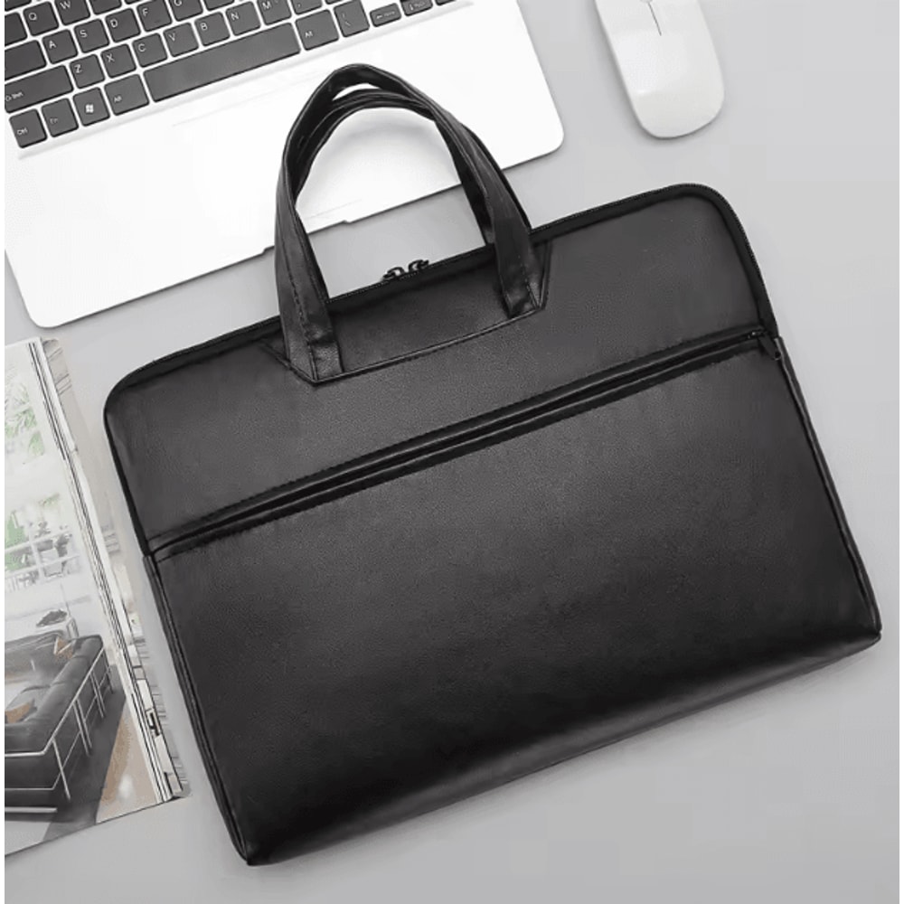 Mens Large Capacity Briefcase Crossbody Bag With Multiple Compartments For Business And Travel 0