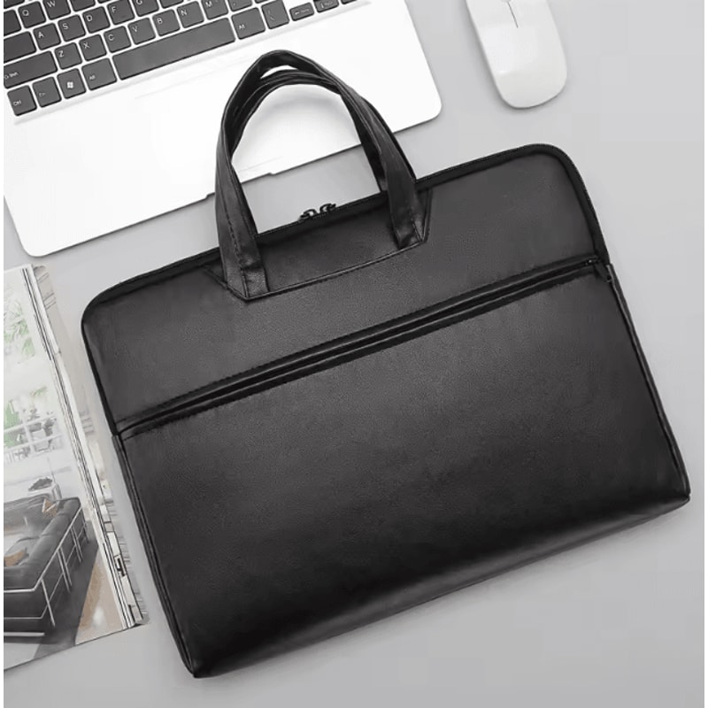 Mens Large Capacity Briefcase Crossbody Bag With Multiple Compartments For Business And Travel 0