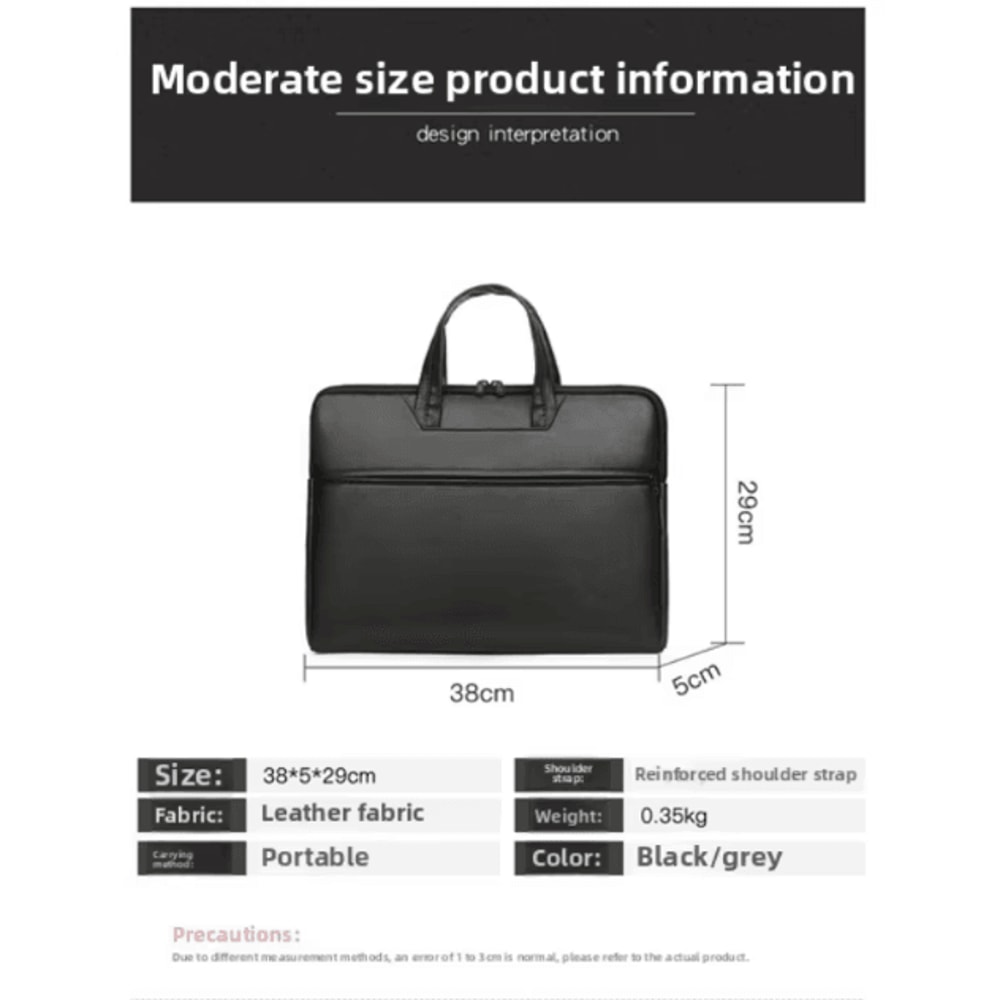 Mens Large Capacity Briefcase Crossbody Bag With Multiple Compartments For Business And Travel 1