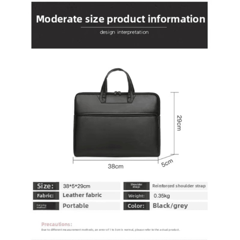 Mens Large Capacity Briefcase Crossbody Bag With Multiple Compartments For Business And Travel 1