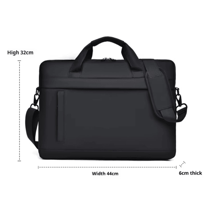 Business Laptop Tote Briefcase Bag With Adjustable Shoulder Strap For Work And Daily Commuting 1